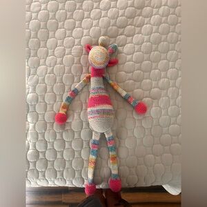 Handmade giraffe Colorful Knitted plush